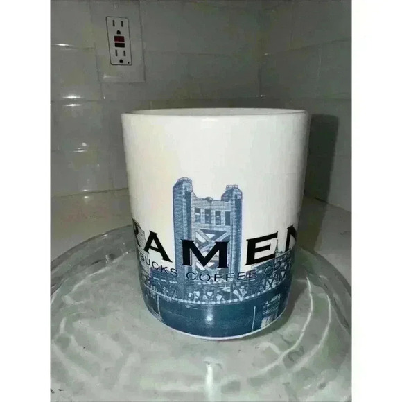 Starbucks Sacramento Capital City Skyline Coffee Mug 18oz 2002 Barista Series - Picture 2 of 9